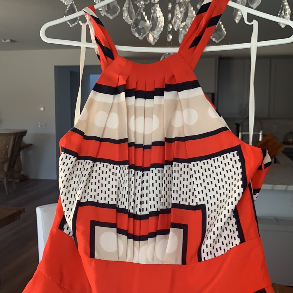 Eliza J Gorgeous Retro Vintage Maxi Flowy Dress 2 - Picture 7 of 10